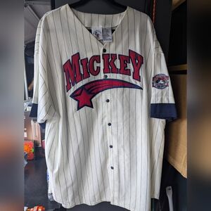 Mickey Mouse Men’s Large All Star Baseball Jersey